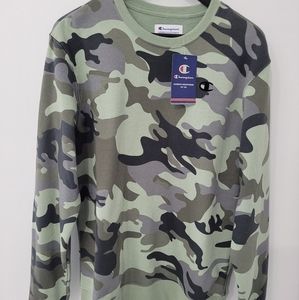 Camo champion crew neck